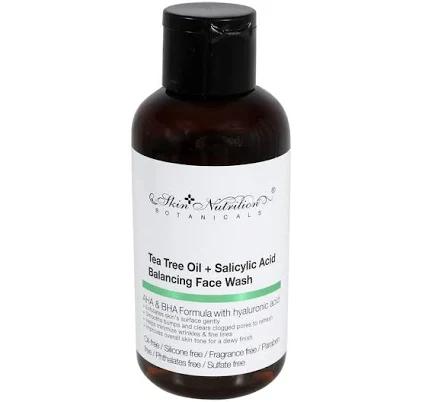 Skin Nutrition Botanicals Tea Tree Oil Salicylic Acid Balancing Face Wash